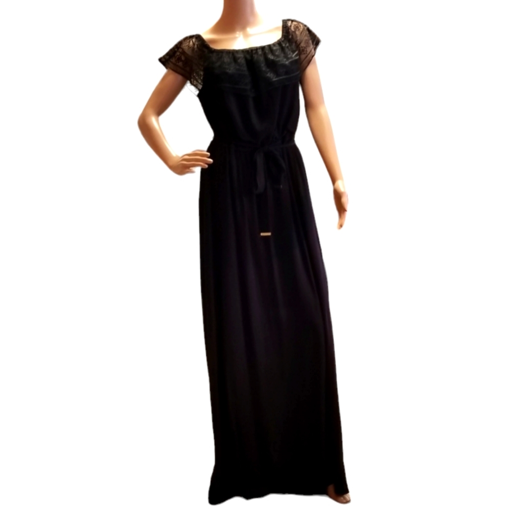 APT. 9 Women's Black On/Off the Shoulder Maxi Dress